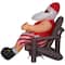 4.5ft. Airblown® Inflatable Christmas Santa in Outdoor Chair